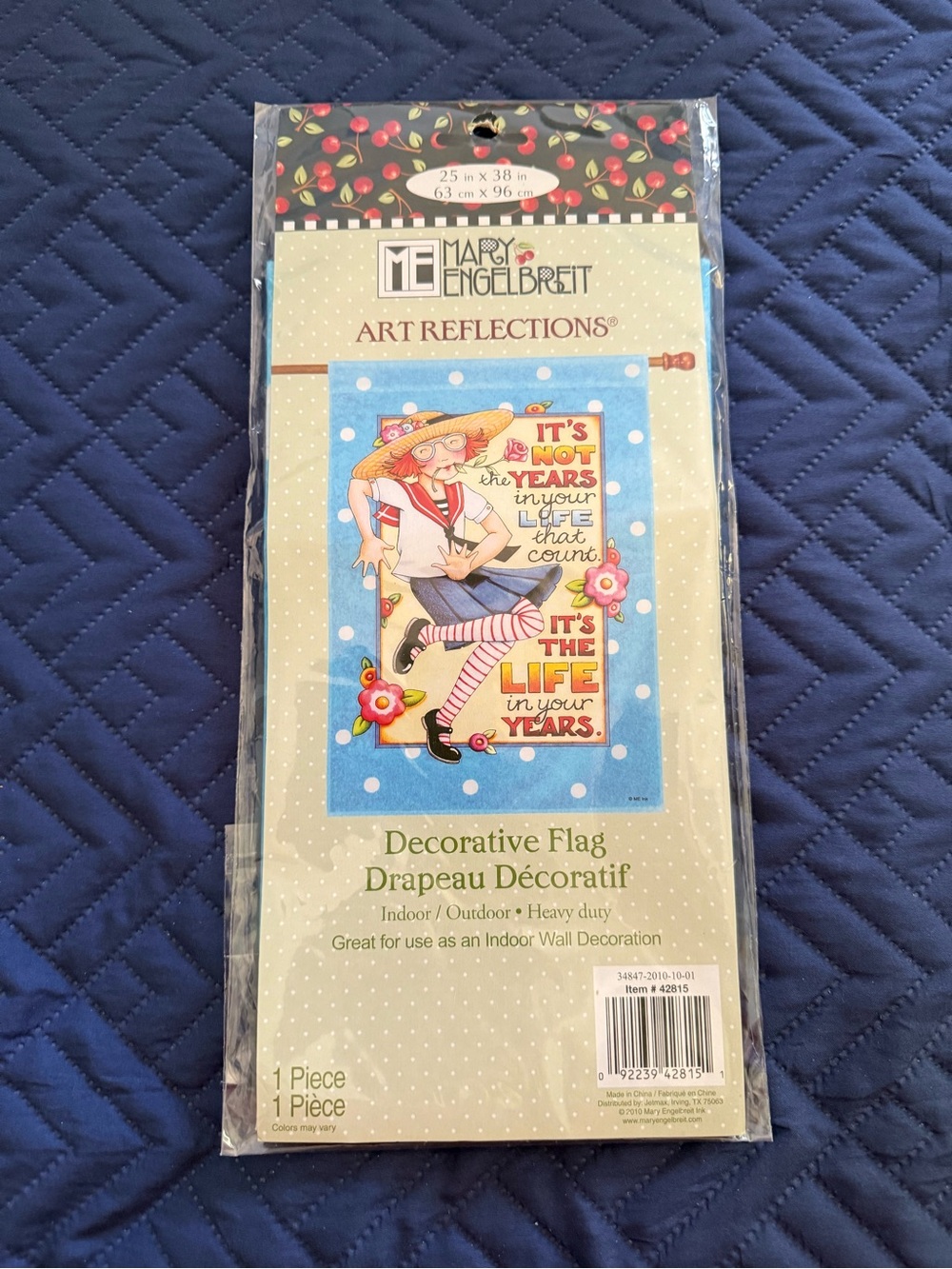 Mary Engelbreit Decorative Flag 25” x 38” NEW